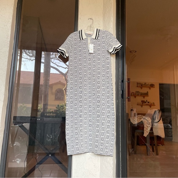 NWT TORY BURCH Gemini Link Sweater Dress New Ivory/Black Small (4-6) NEVER WORN - Picture 15 of 16